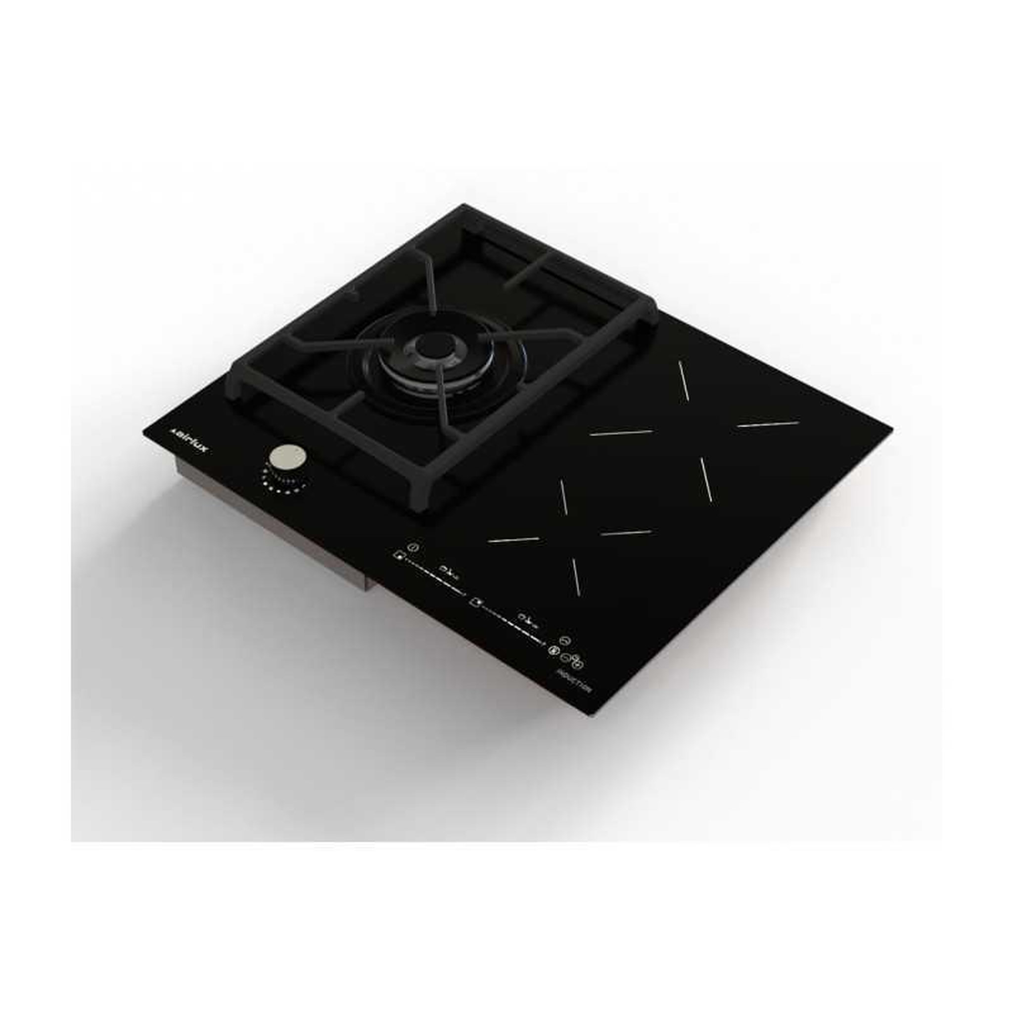 Voir la diapositive 2 : Airlux Plaque mixte Airlux ATGI612BK