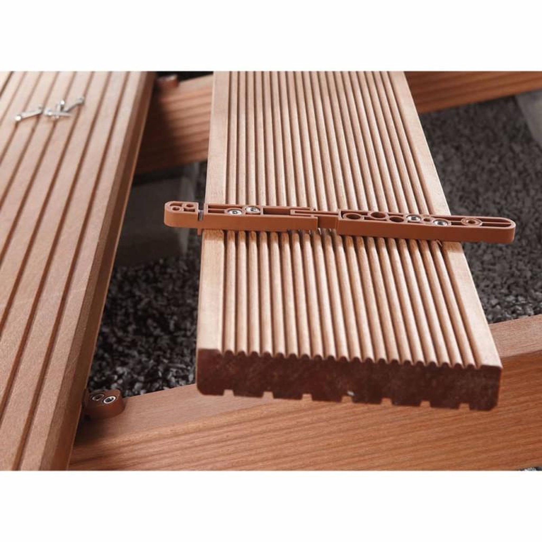 Voir la diapositive 2 : WOLFCRAFT wolfcraft Jeu d assemblage pour fixation invisible de terrasse 700 pcs