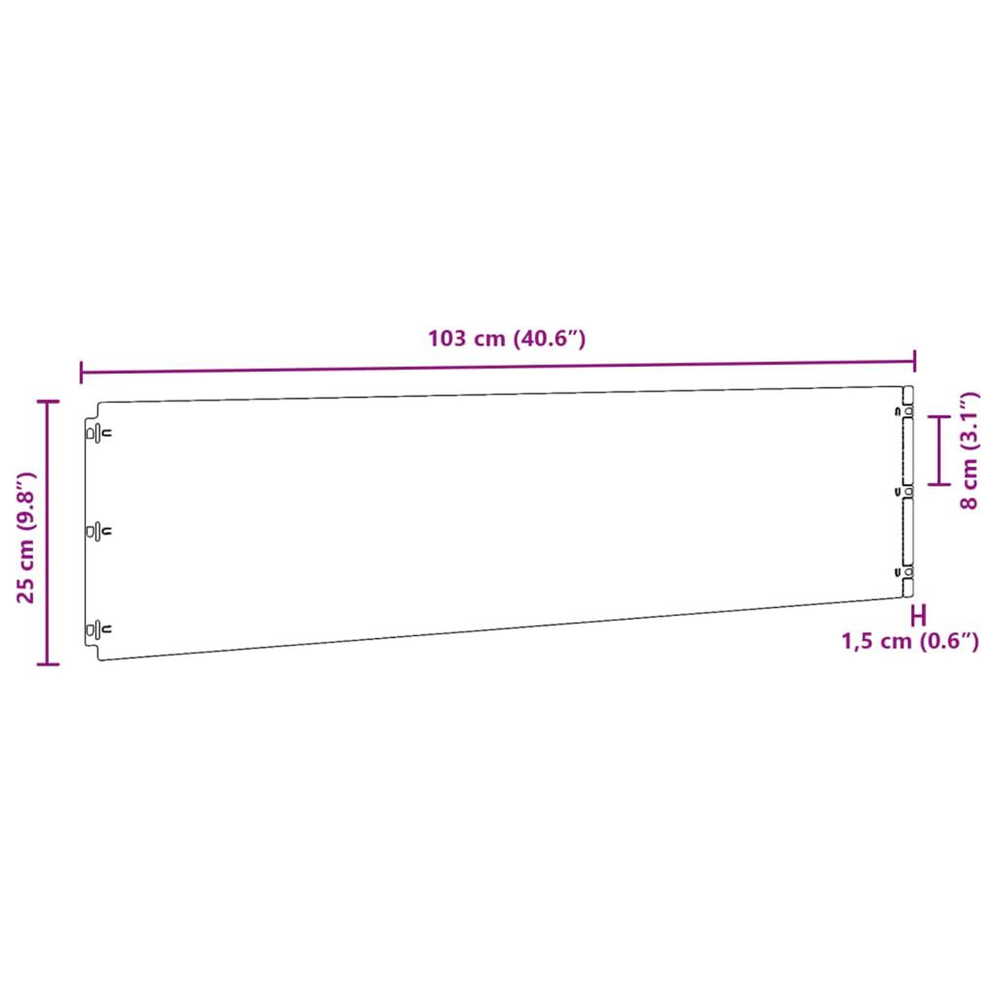Voir la diapositive 6 : VIDAXL Bordures de pelouse 10 pcs 25x103 cm acier corten flexible