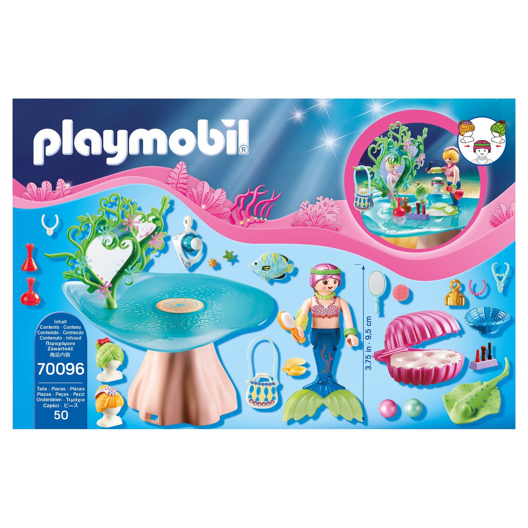 Voir la diapositive 5 : PLAYMOBIL 70096 - Magic - Salon de beauté et sirène