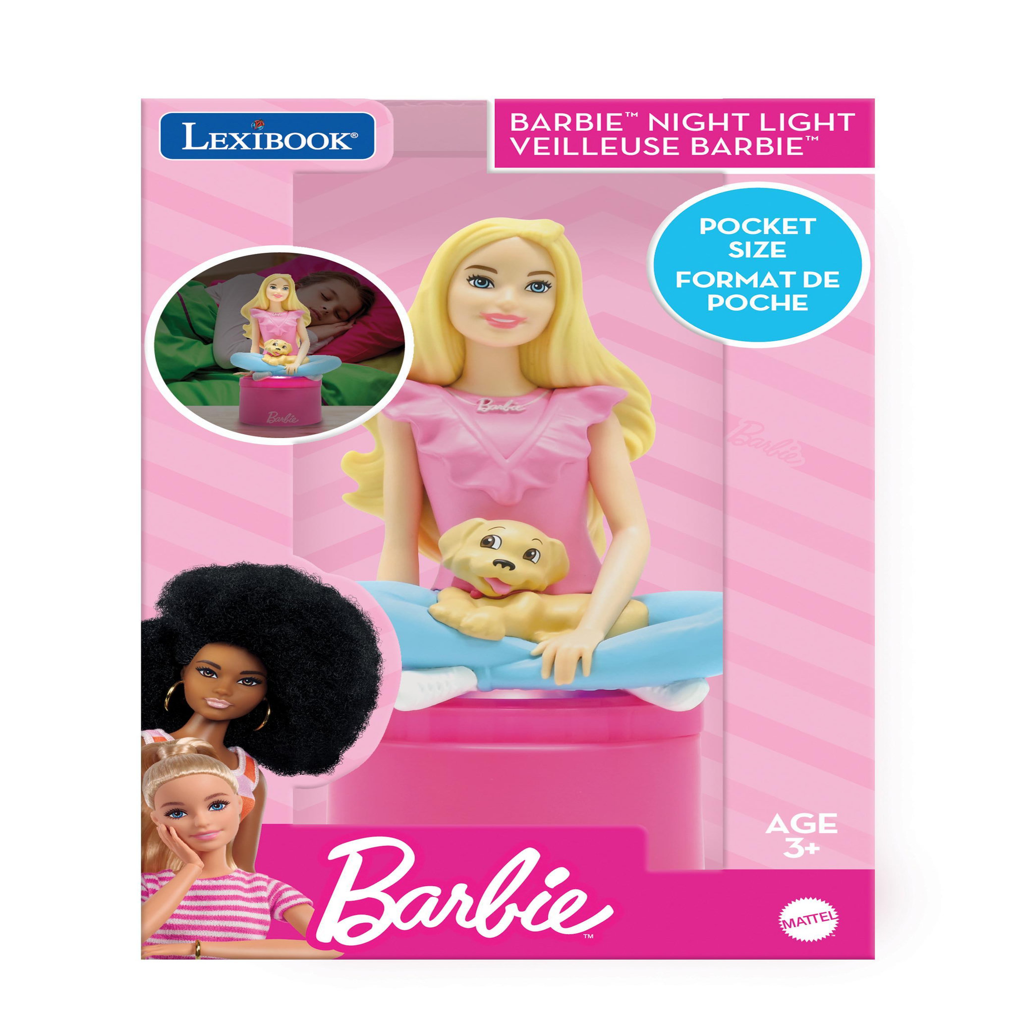 Voir la diapositive 4 : Lexibook Veilleuse Barbie en 3D avec variation de couleurs