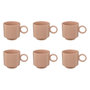 Voir la diapositive 1 : SECRET DE GOURMET Lot de 6 Mugs en Céramique  Anne  38cl Nude
