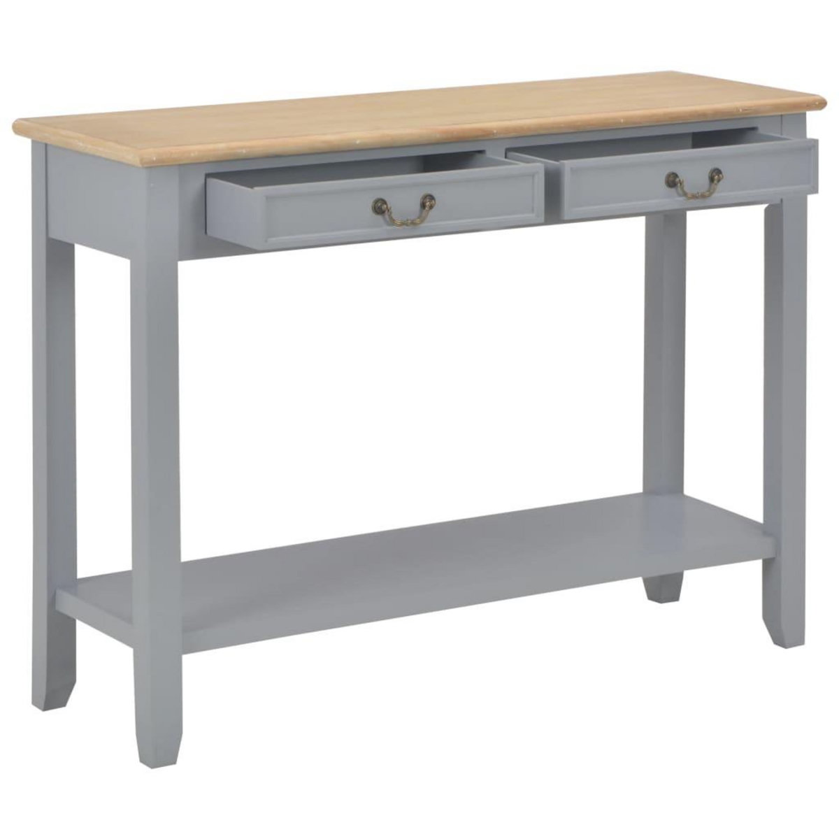 VIDAXL Table console Gris 110x35x80 cm Bois