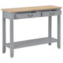 Voir la diapositive 2 : VIDAXL Table console Gris 110x35x80 cm Bois
