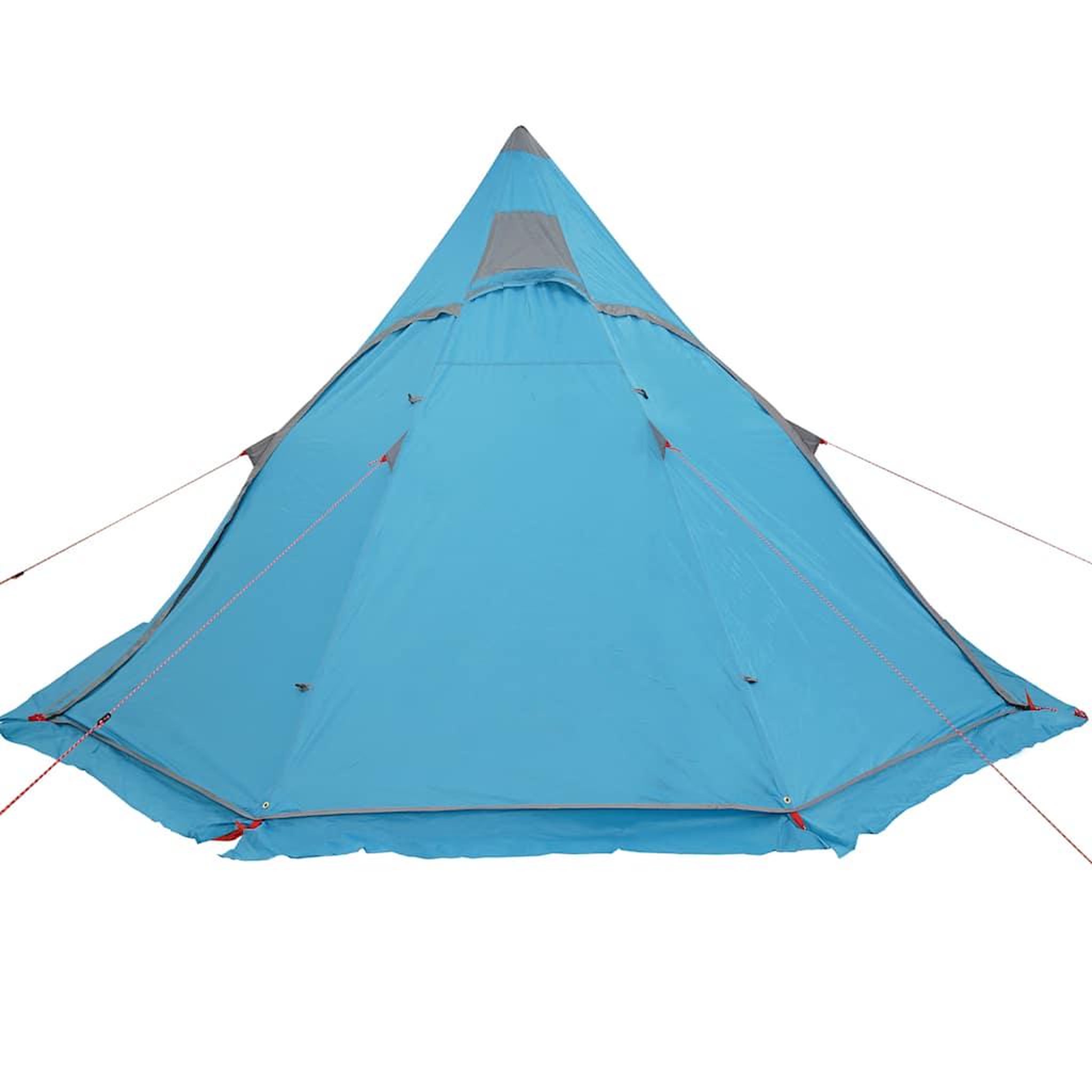 Voir la diapositive 5 : VIDAXL Tente de camping tipi 5 personnes bleu impermeable