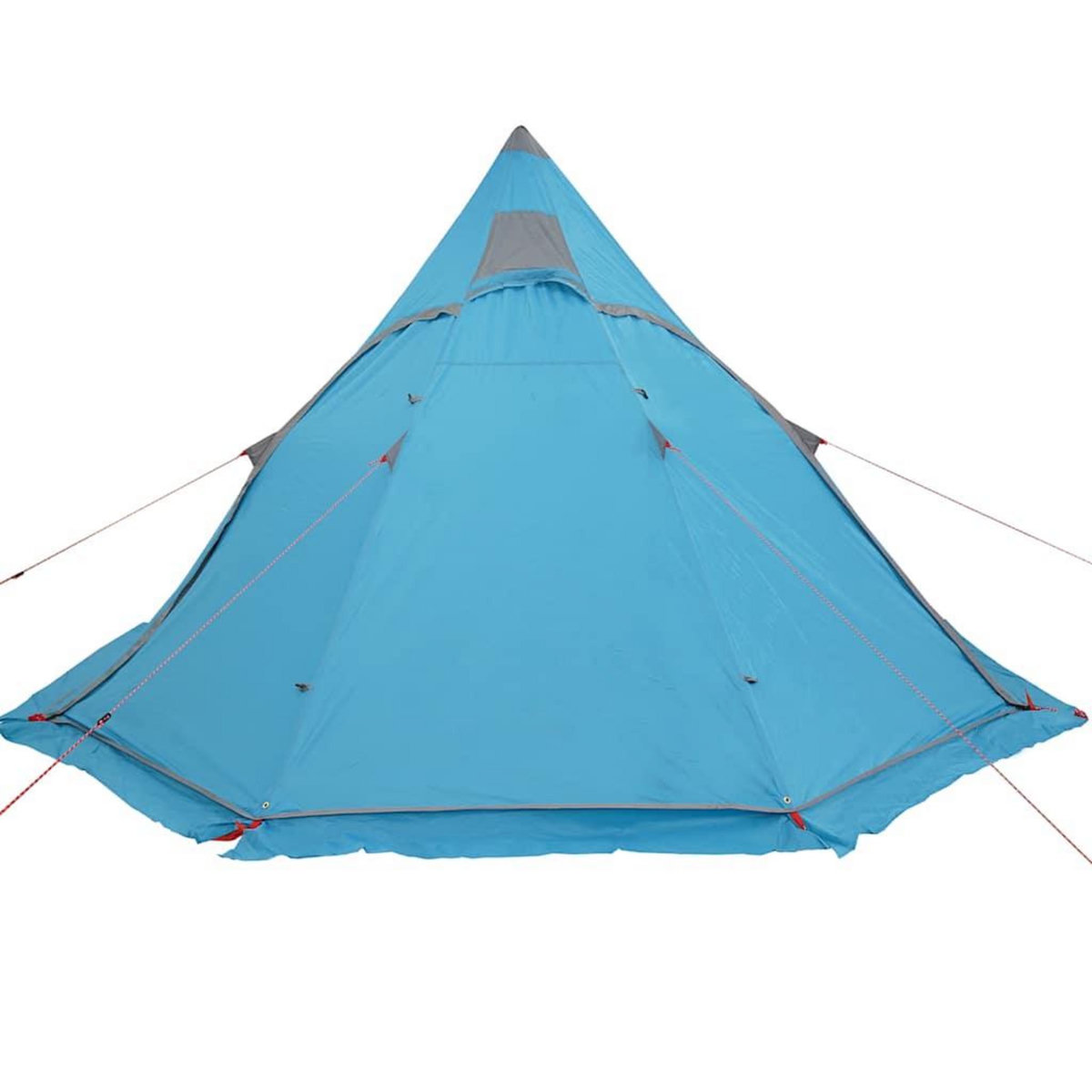VIDAXL Tente de camping tipi 5 personnes bleu impermeable