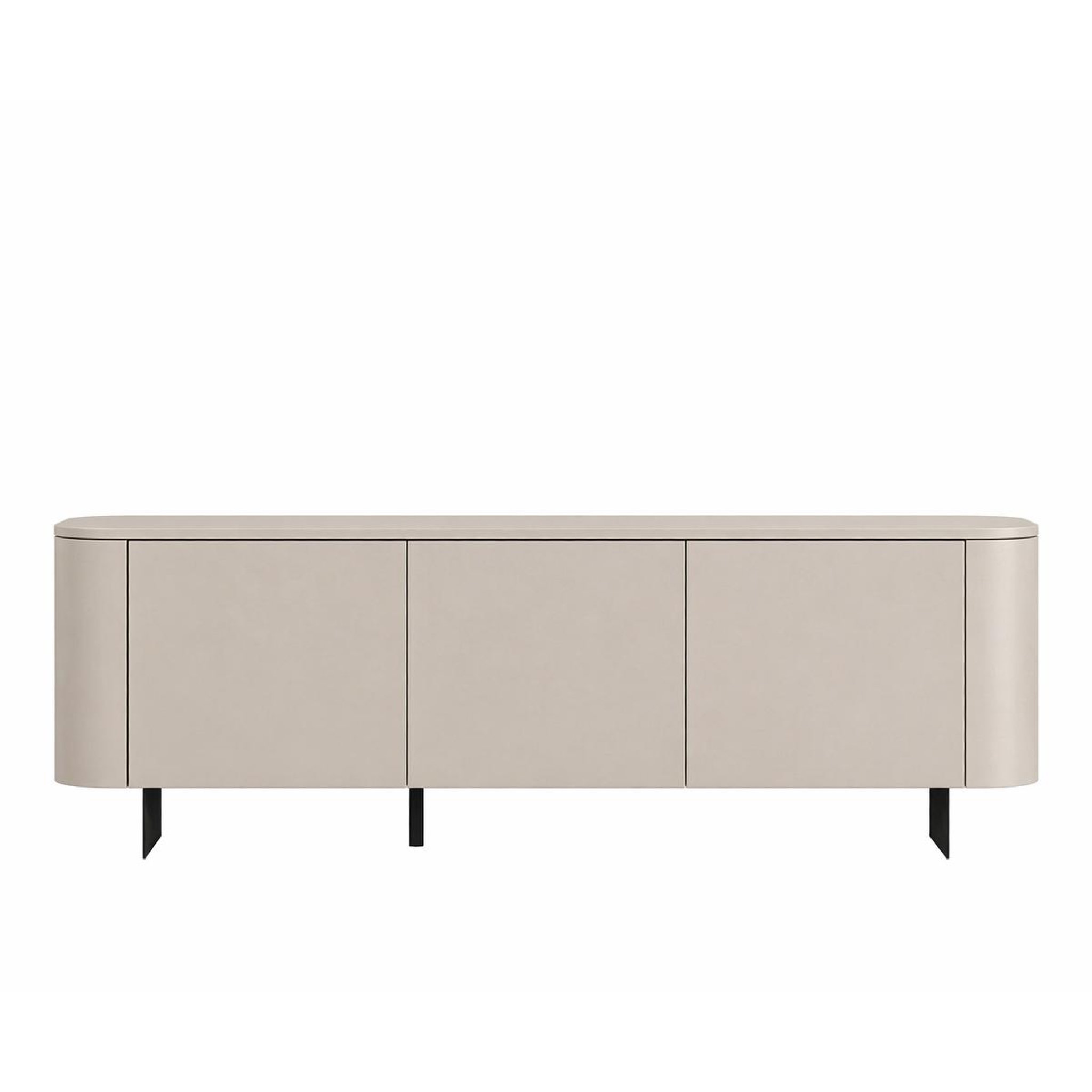JLC KREATION Meuble tv moderne beige cachemire 180cm isabela