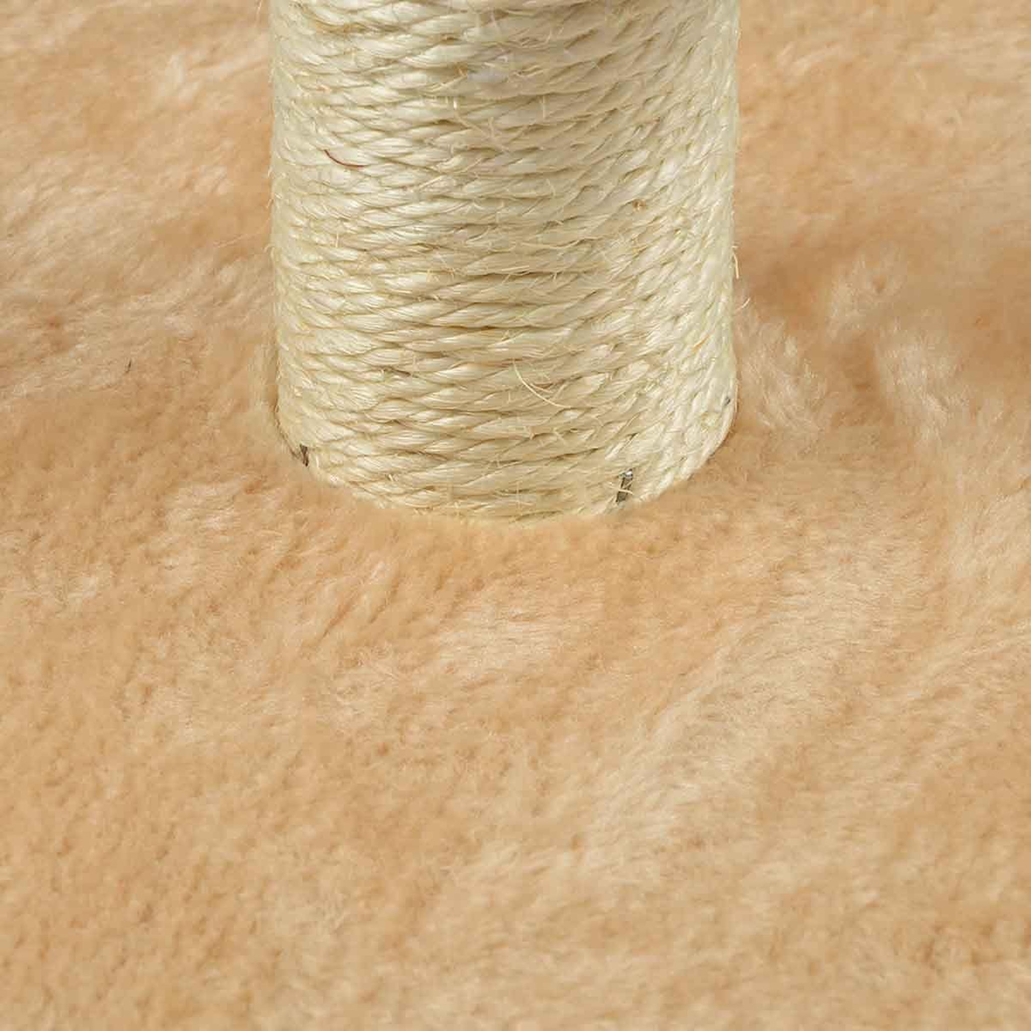 Voir la diapositive 2 : LOVE STORY Arbre à chat avec socle  tête  33cm écru
