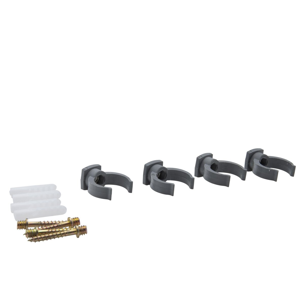 Jardibric Sachet de 4 colliers lyre avec vis ø32