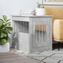 Voir la diapositive 1 : VIDAXL Meuble de cage pour chiens gris beton 55x80x68 cm