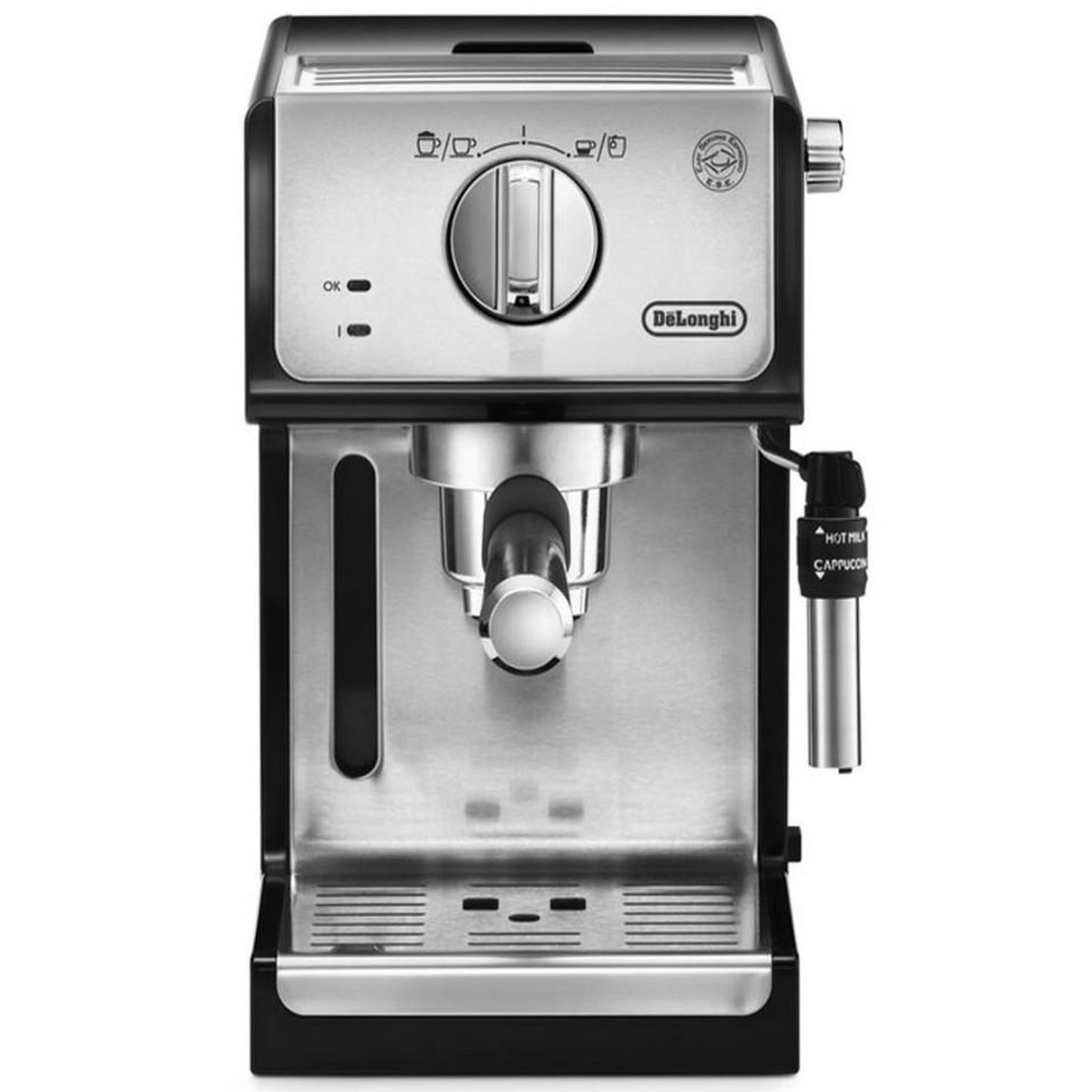 Voir la diapositive 2 : DELONGHI Machine à espresso 15 bars noir/métal - ecp 35.31