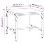 Voir la diapositive 6 : VIDAXL Table d'appoint Chene sonoma 40x40x35 cm Bois d'ingenierie