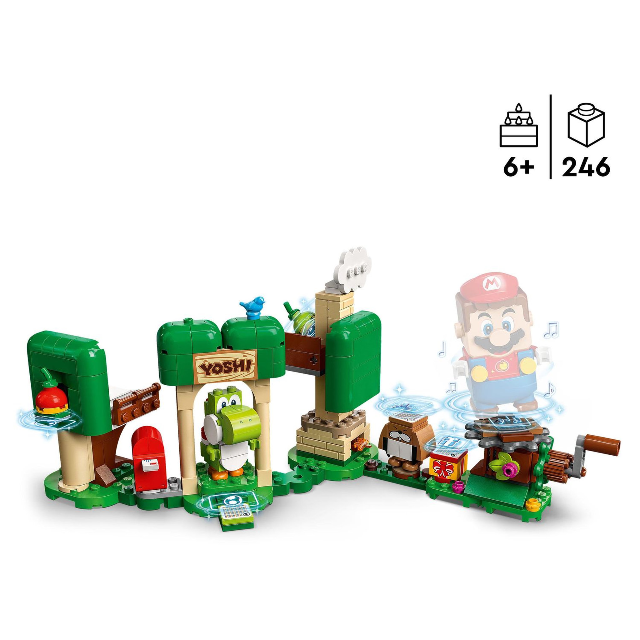 Voir la diapositive 4 : LEGO Super Mario 71406 Ensemble d&rsquo;Extension La Maison Cadeau de Yoshi, Jouet Construction