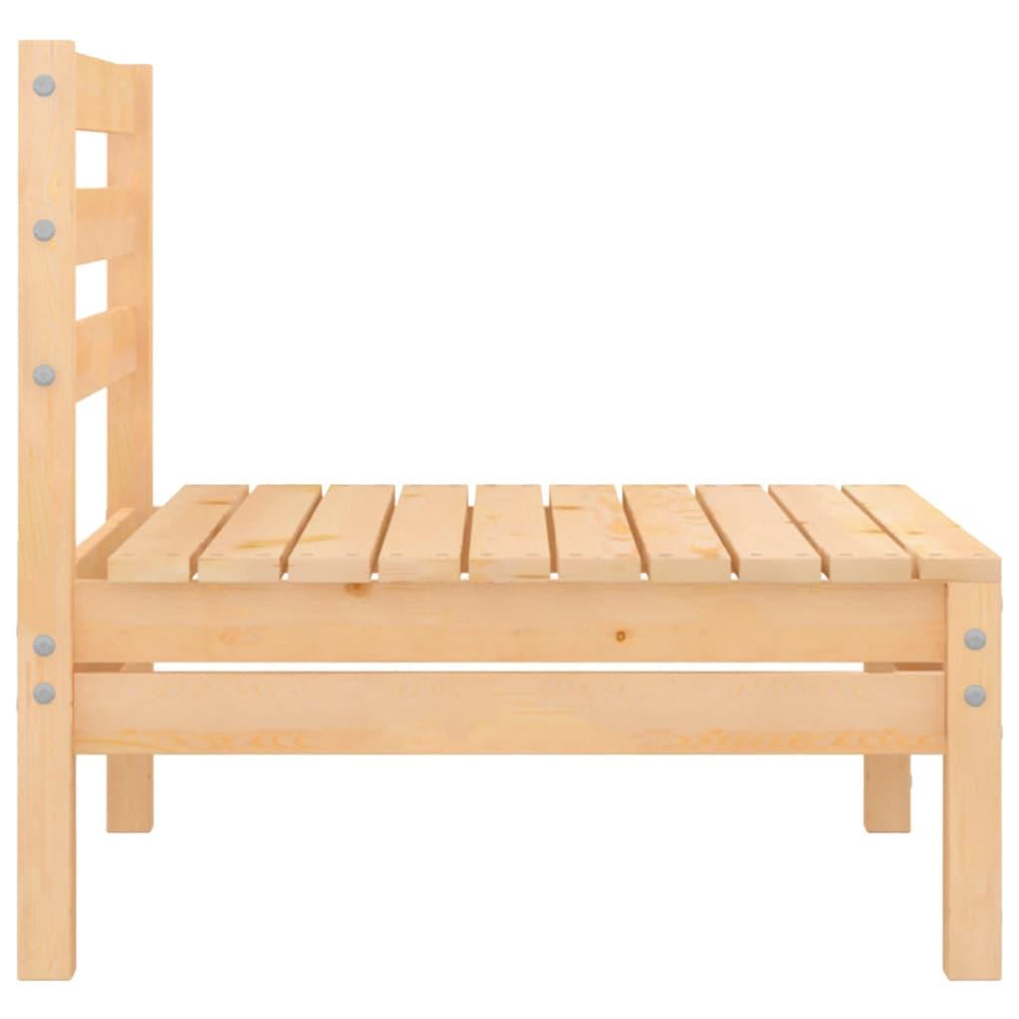 Voir la diapositive 4 : VIDAXL Canapes centraux de jardin 4 pcs Bois de pin massif
