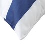 VIDAXL Coussins decoratifs 4 pcs Rayures bleues et blanches 50x50 cm
