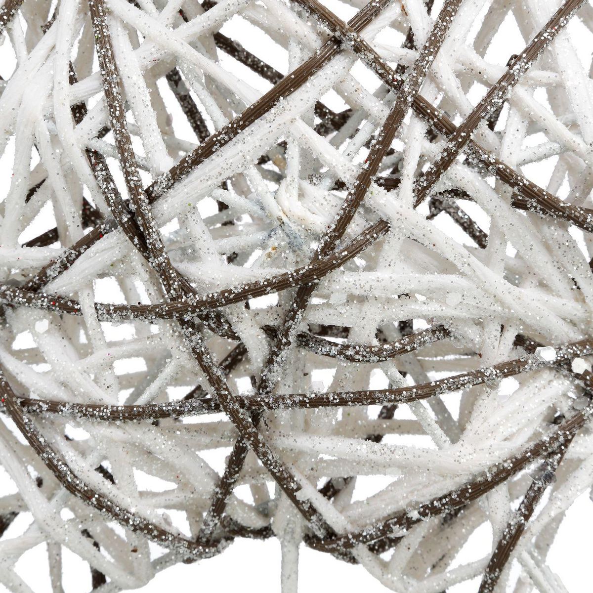 FEERIC LIGHT & CHRISTMAS Cimier pour sapin de Noël - 51 x 47 cm - Blanc et beige