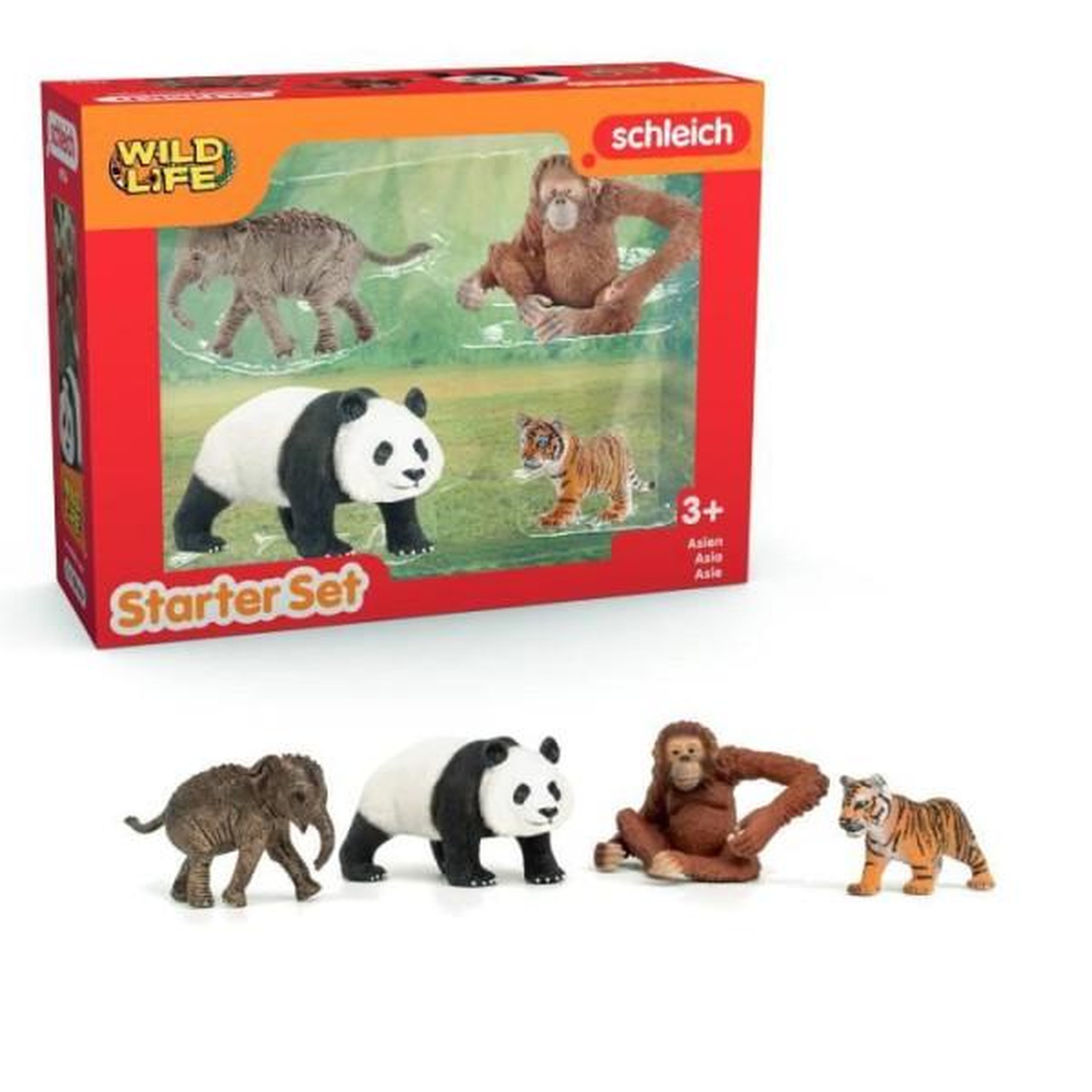 Schleich Mes premiers animaux d'asie, figurines d'animaux, schleich 42736 wild life, des 5 ans