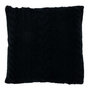 Voir la diapositive 1 : Paris Prix Coussin Déco Tricoté  Twist  45x45cm Noir