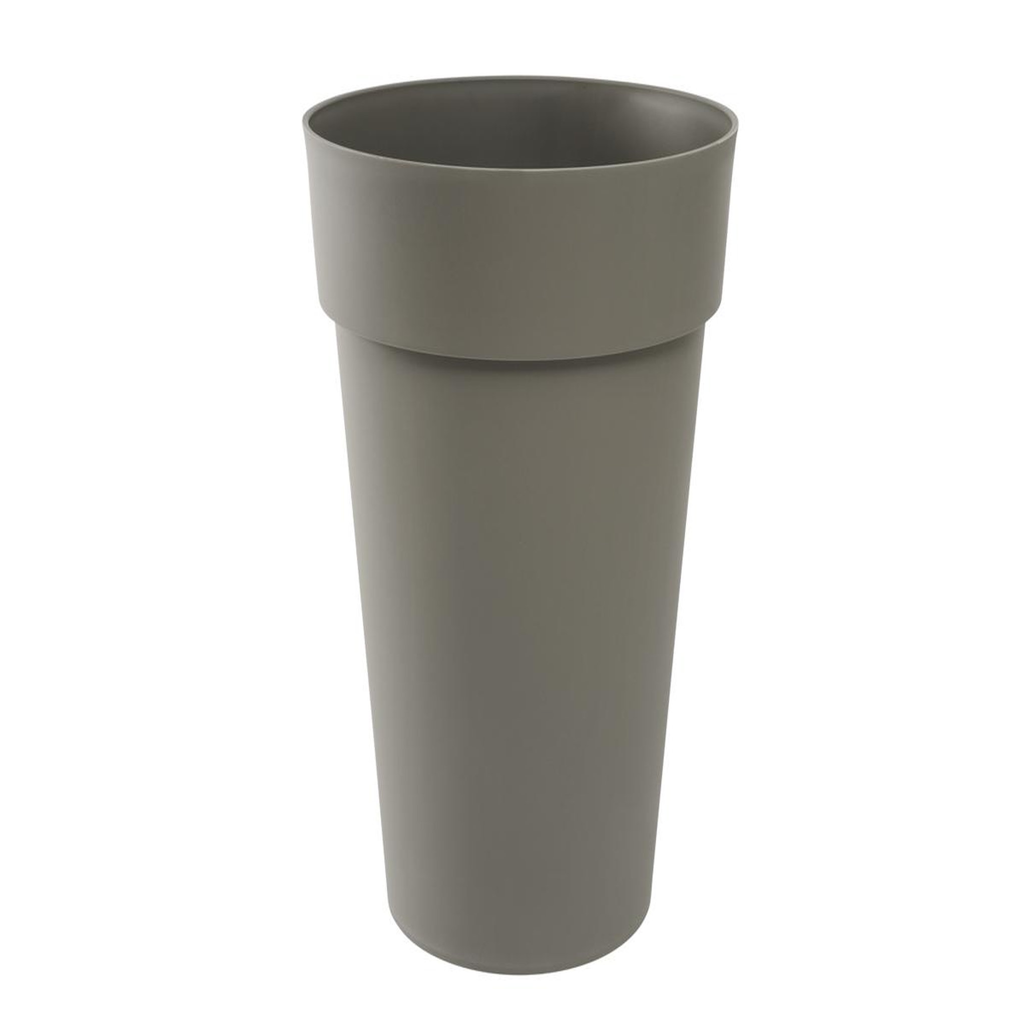 Eda Pot de fleur rond Toscane Ø 46 x H.65 cm - Taupe - Eda
