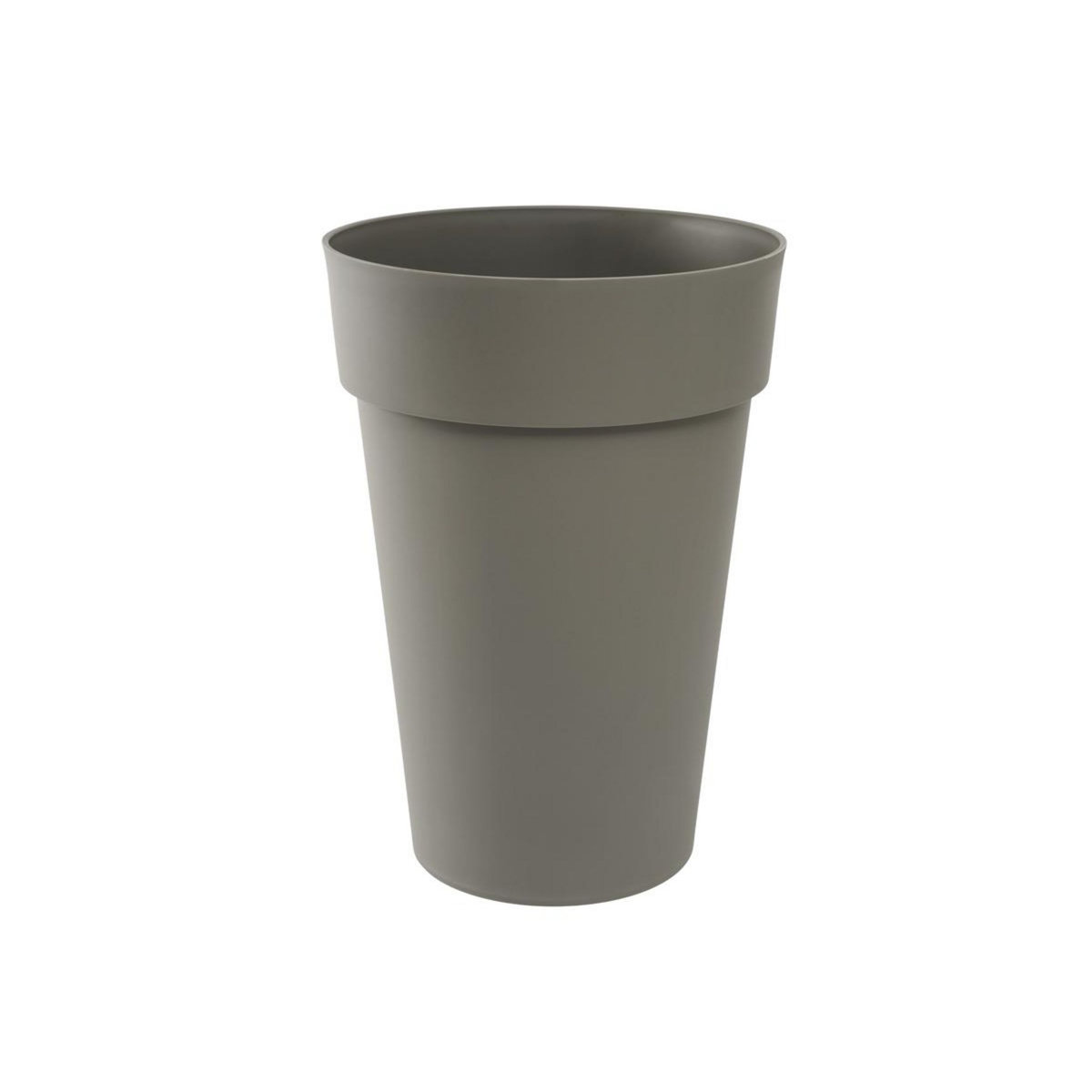 Eda Pot de fleur rond Toscane Ø 46 x H.65 cm - Taupe - Eda