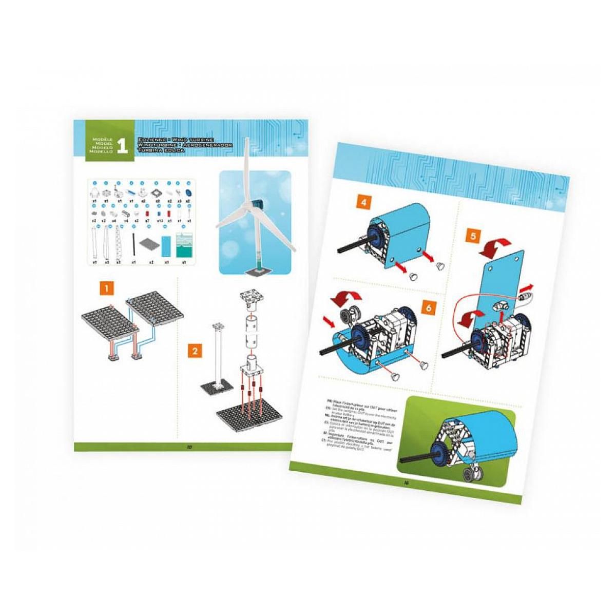 BUKI Éolienne Géante à Assembler pour Enfants - Projet Éducatif de 90 cm