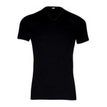 Eminence Tee-shirt col V Pur coton Premium. Coloris disponibles : Blanc, Noir, Gris, Bleu