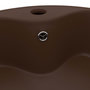Voir la diapositive 5 : VIDAXL Lavabo avec trop-plein Marron fonce mat 36x13 cm Ceramique