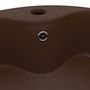 Voir la diapositive 5 : VIDAXL Lavabo avec trop-plein Marron fonce mat 36x13 cm Ceramique