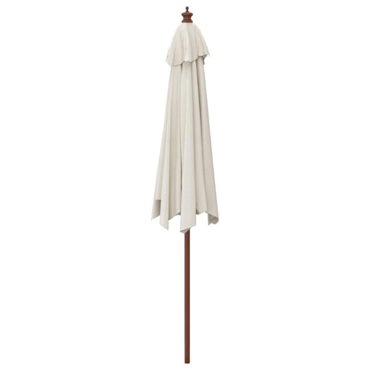VIDAXL Parasol de jardin avec mat en bois sable 299x240 cm