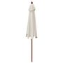 Voir la diapositive 5 : VIDAXL Parasol de jardin avec mat en bois sable 299x240 cm