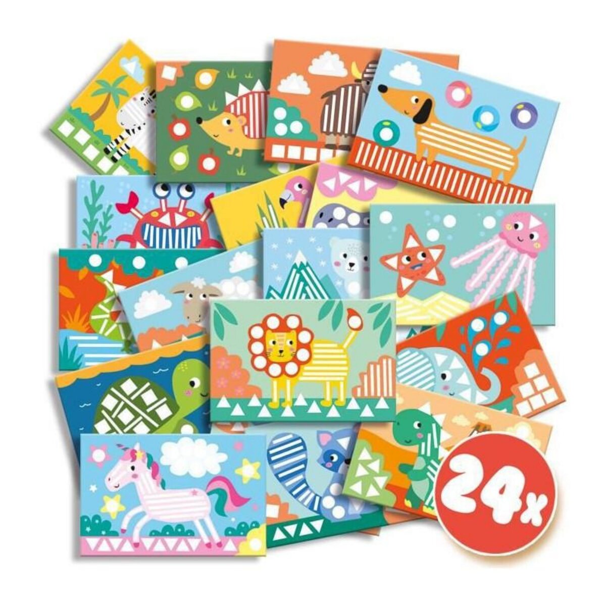 SES Creative Jeu éducatif SES Creative J'apprends à coller et à reconnaître les formes