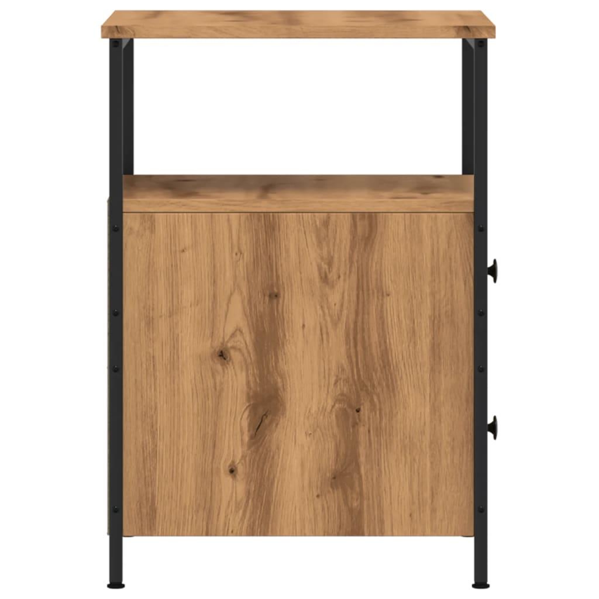 Voir la diapositive 5 : VIDAXL Table de chevet chene artisanal 34x35,5x50 cm bois d'ingenierie