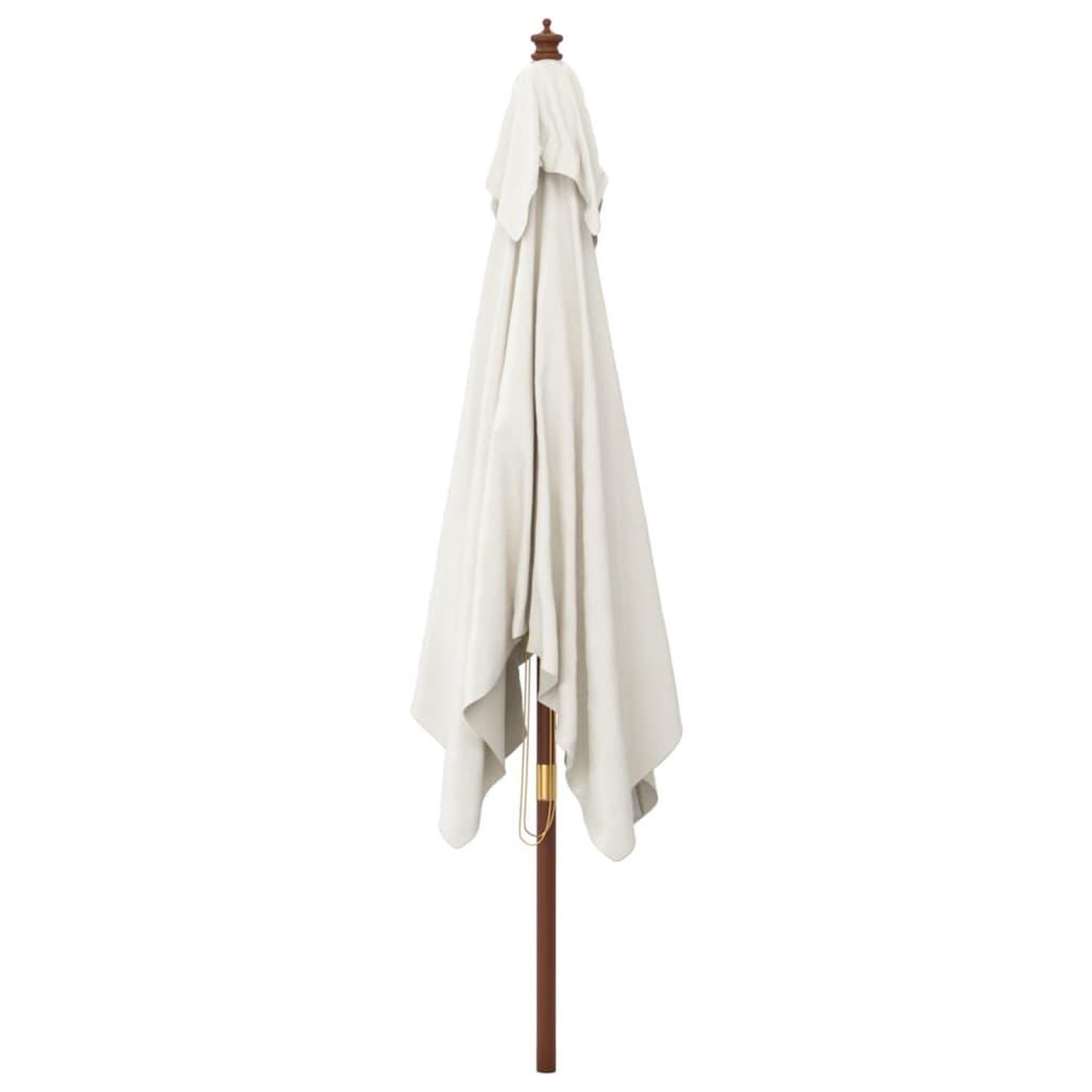 Voir la diapositive 4 : VIDAXL Parasol de jardin avec mat en bois sable 300x300x273 cm
