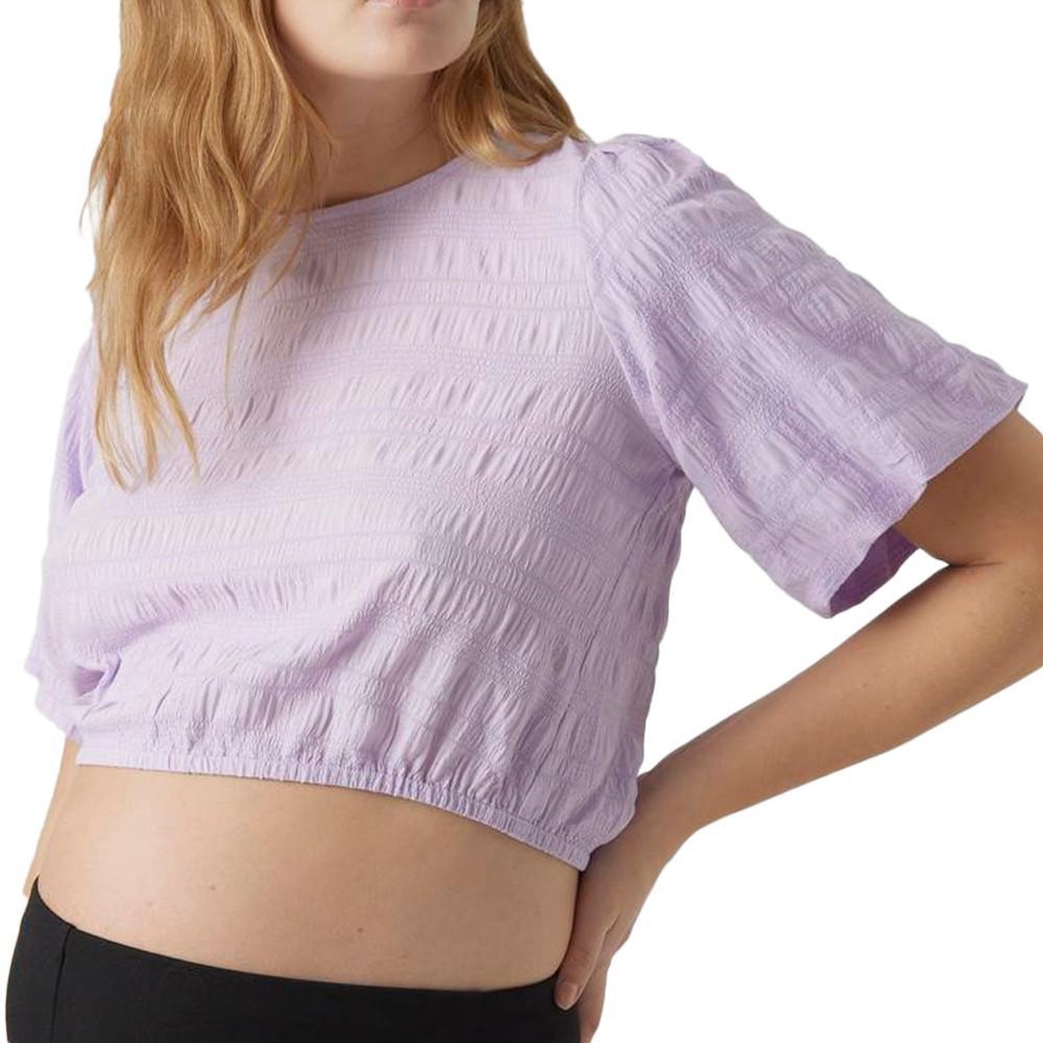 Voir la diapositive 1 : MAMALICIOUS T Shirt Mauve Femme Mamalicious Beau