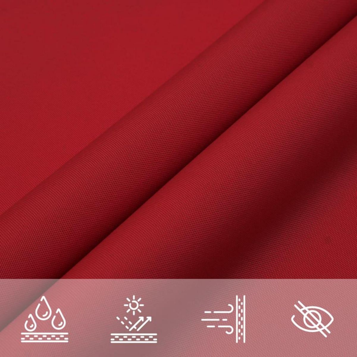 VIDAXL Voile de parasol tissu oxford rectangulaire 2x4,5 m rouge