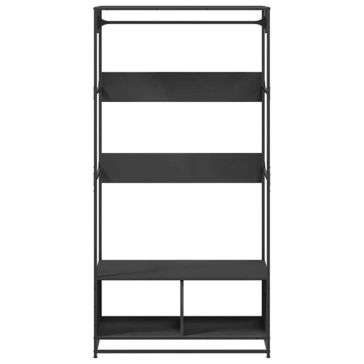 VIDAXL Armoire noir 90x50x180 cm bois d'ingénierie