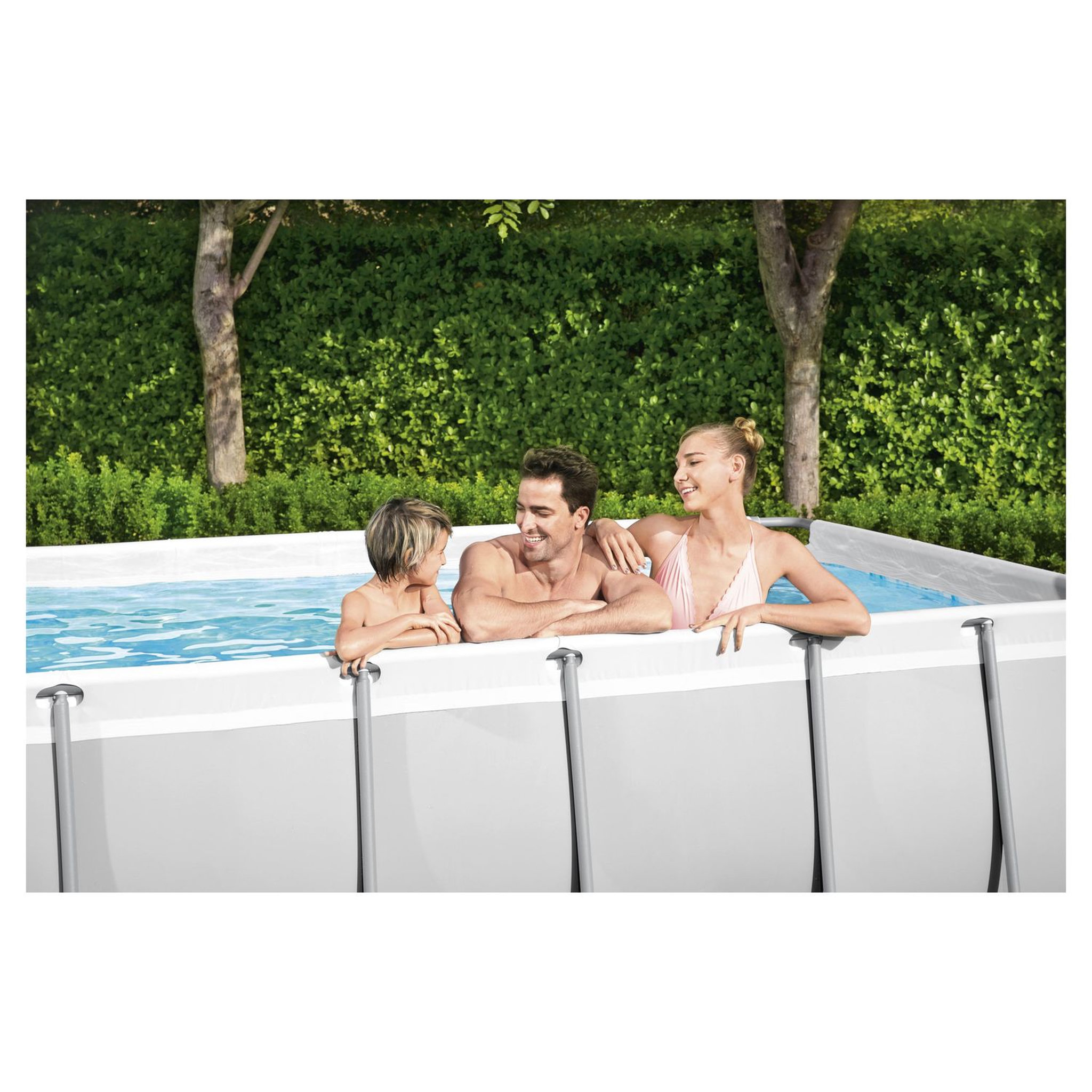 Voir la diapositive 2 : BESTWAY Piscine tubulaire rectangulaire 412x201x122cm Power Steel&trade;