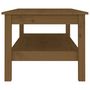 Voir la diapositive 4 : VIDAXL Table basse Marron miel 110x50x40 cm Bois massif de pin