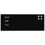 Voir la diapositive 3 : VIDAXL Tableau noir magnétique mural Noir 80x30 cm Verre trempé