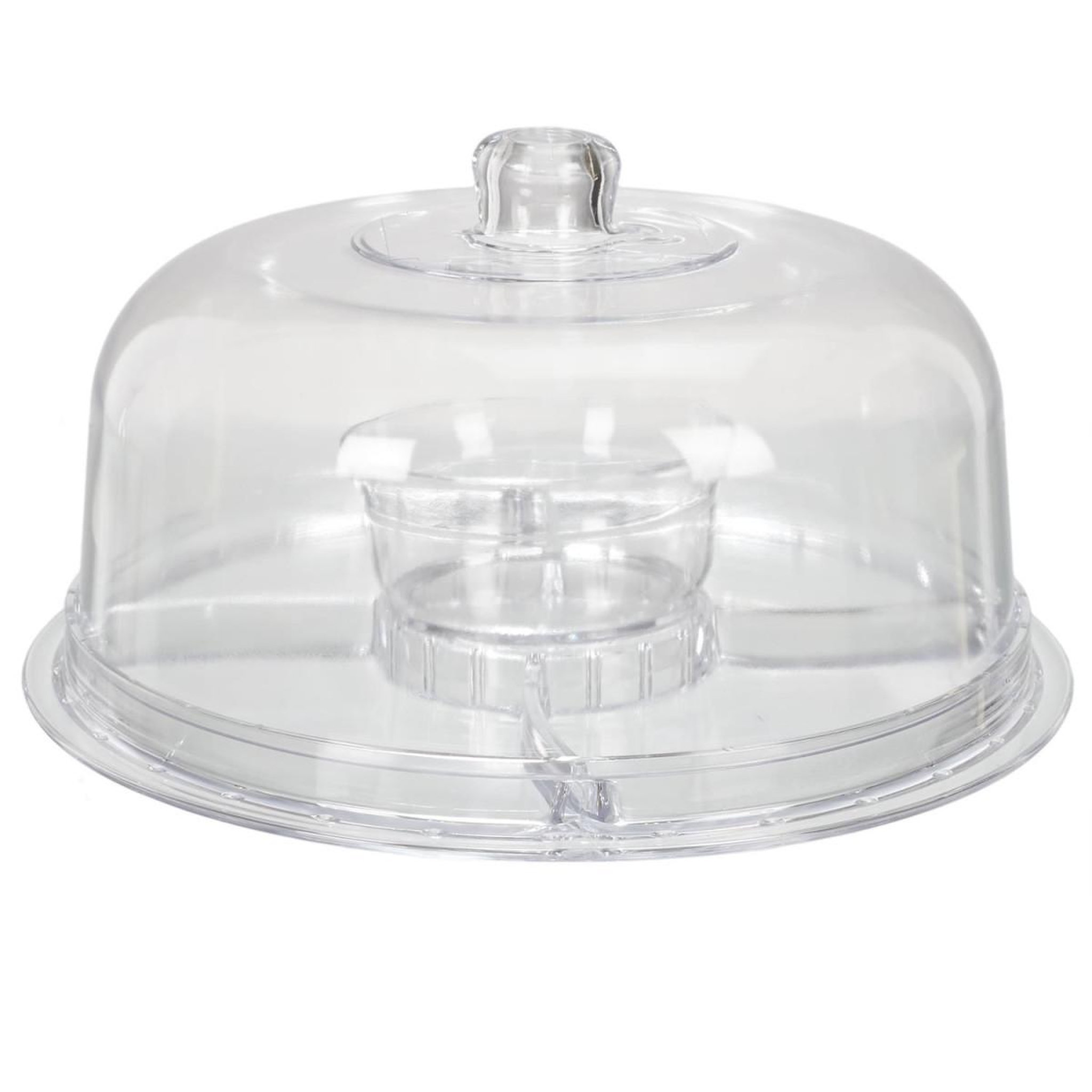 The Home Deco Factory Présentoir multifonction  4 en 1  30cm transparent