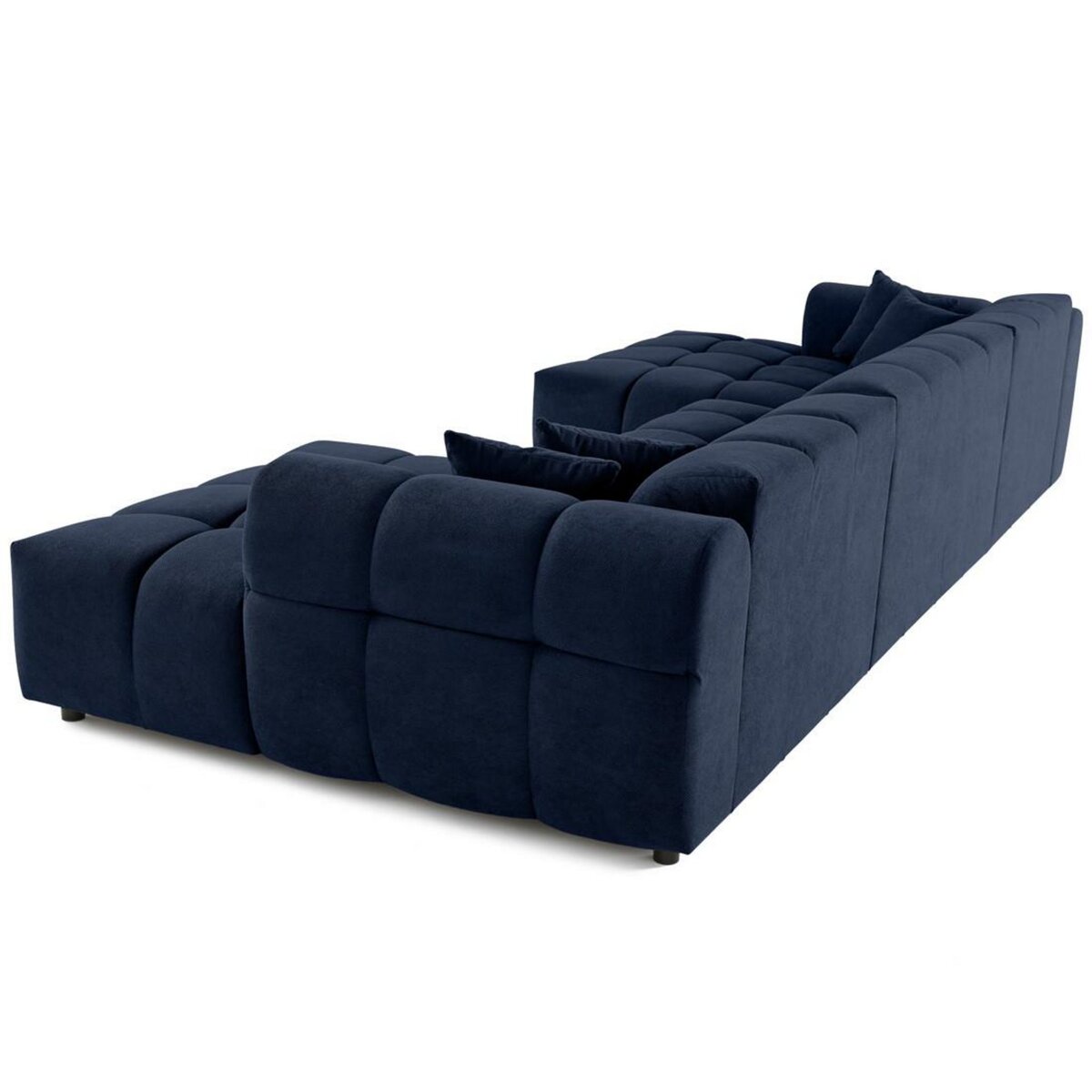 LISA DESIGN Ray - canapé panoramique en u 7 places en tissu texturé