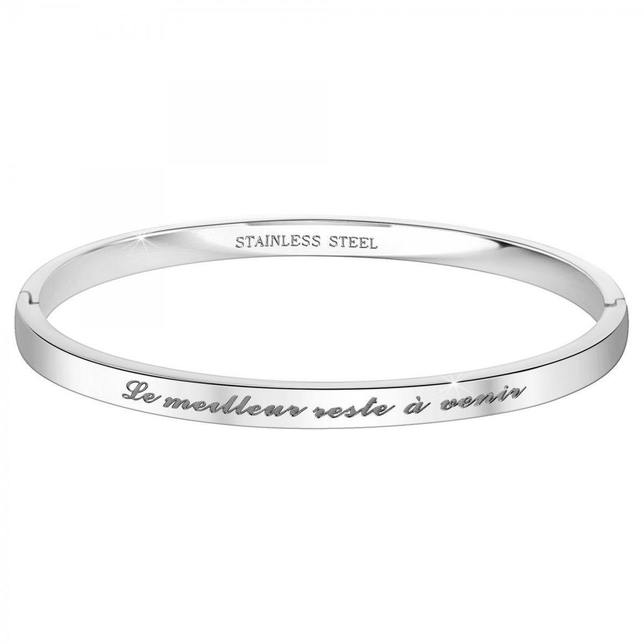 SC CRYSTAL Le meilleur reste à venir - Bracelet SC Crystal en Acier Rhodié argenté