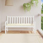 Voir la diapositive 1 : VIDAXL Coussin de banc de jardin blanc creme 150x50x7 cm tissu oxford