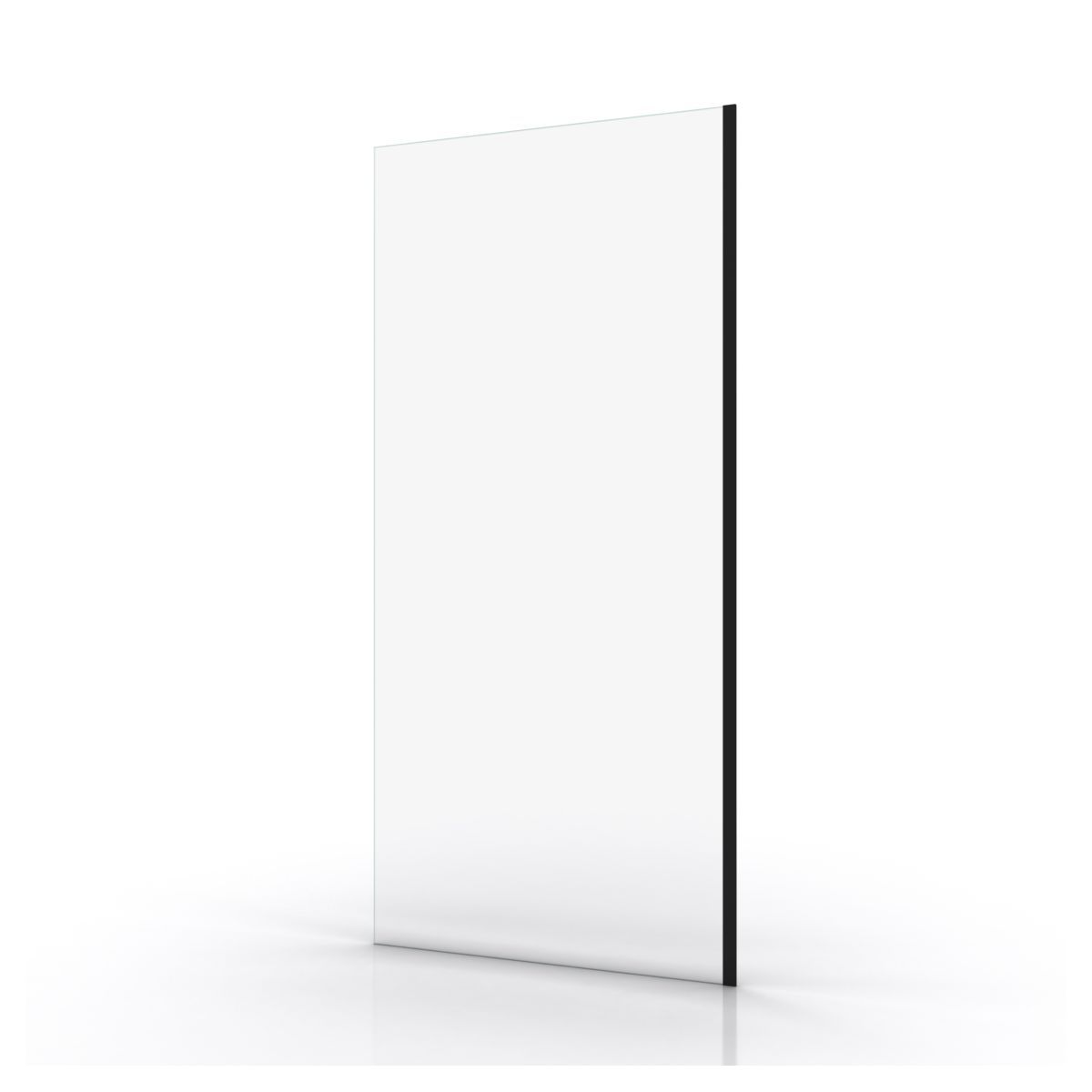 Paroi de douche à l'italienne profil noir 90x200 cm - PARMA 2 BLACK 90