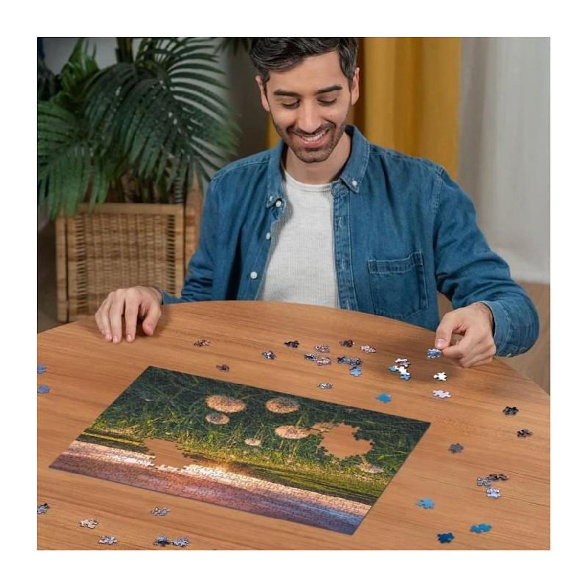 RAVENSBURGER Puzzle 500 pièces – Pissenlits au crépuscule – Ravensburger – Qualité supérieure – Dès 12 ans