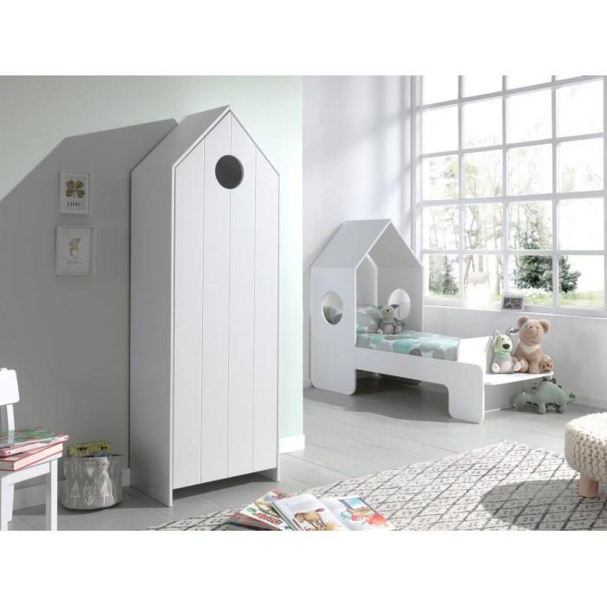 Paris Prix Armoire Enfant 4 Niveaux  Casami  171cm Blanc