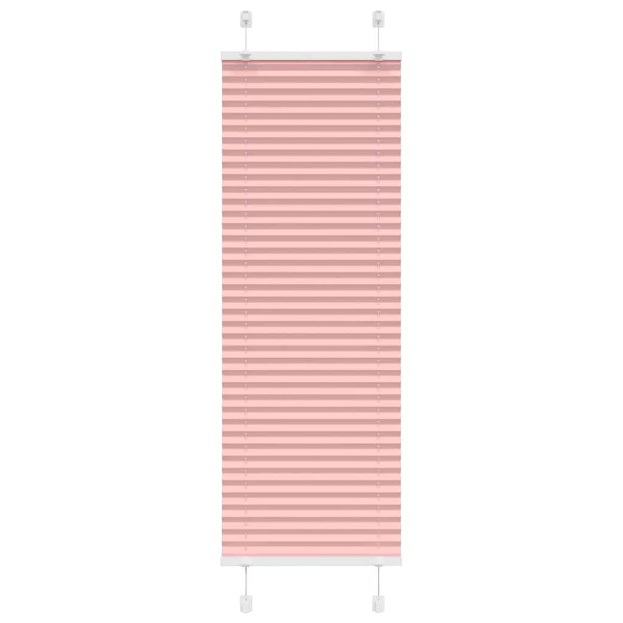 VIDAXL Store plisse rose 50x100 cm largeur du tissu 49,4 cm polyester