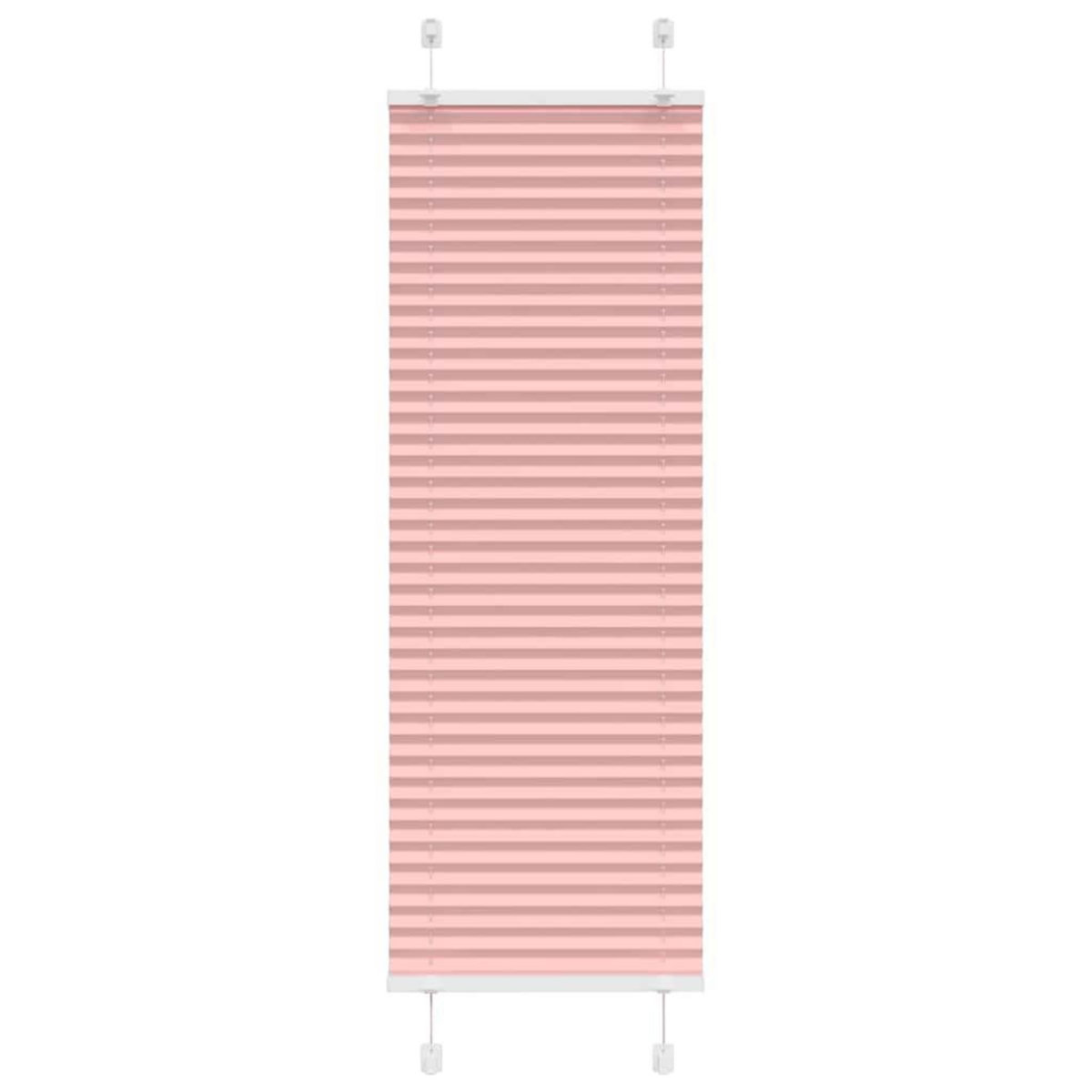 VIDAXL Store plisse rose 50x100 cm largeur du tissu 49,4 cm polyester