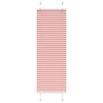 VIDAXL Store plisse rose 50x100 cm largeur du tissu 49,4 cm polyester