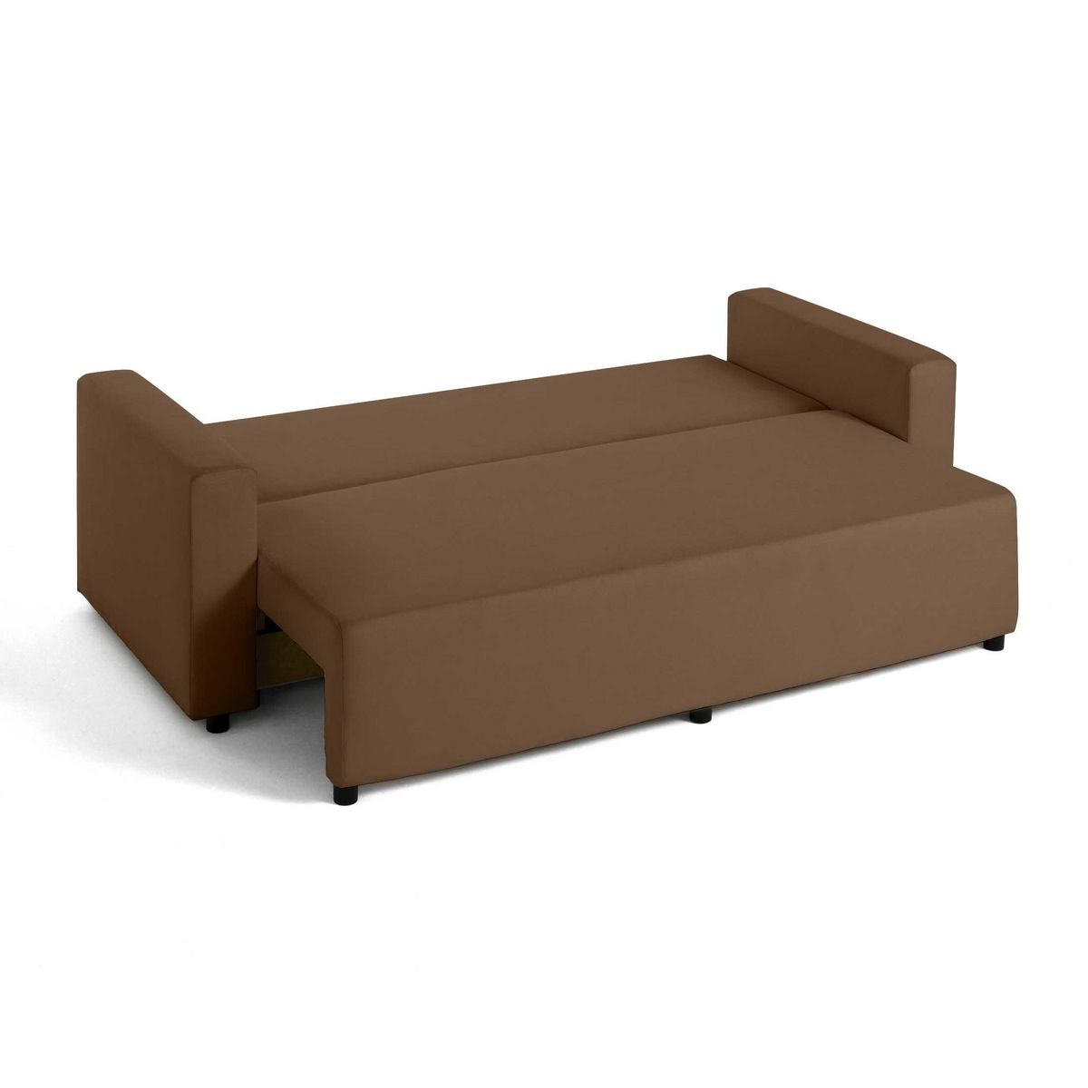 BEST MOBILIER Regala - canapé 3 places - convertible avec coffre - en tissu